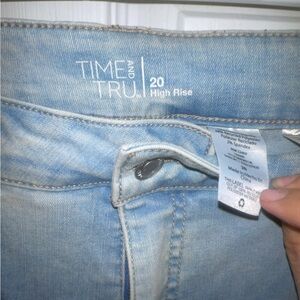 Time and Tru Women's Light Blue High Rise Jeans
